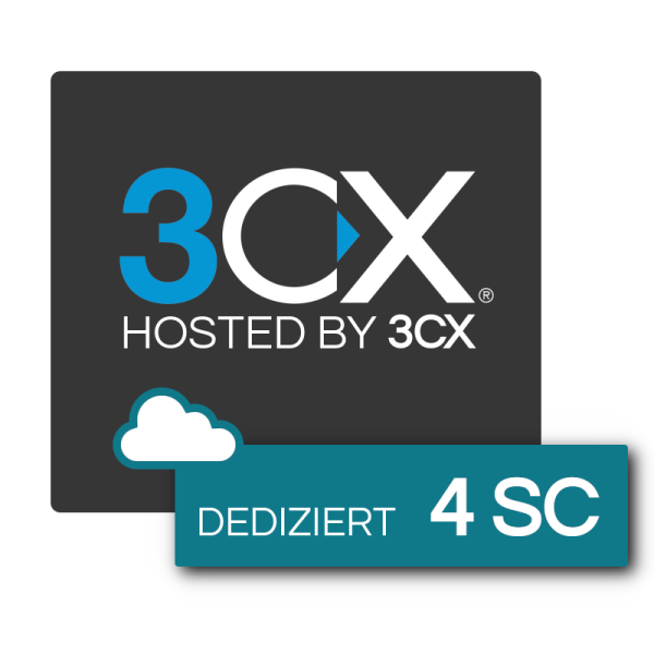 4 SC 3CX-Hosting-Paket - 1 Jahr